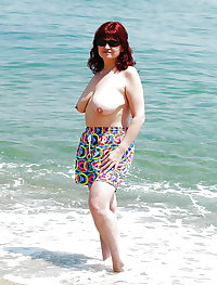 BBW matures and grannies at the beach 165